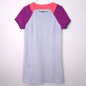 TITLE NINE Mini Shirt Dress Mesh Short Sleeve MEDIUM